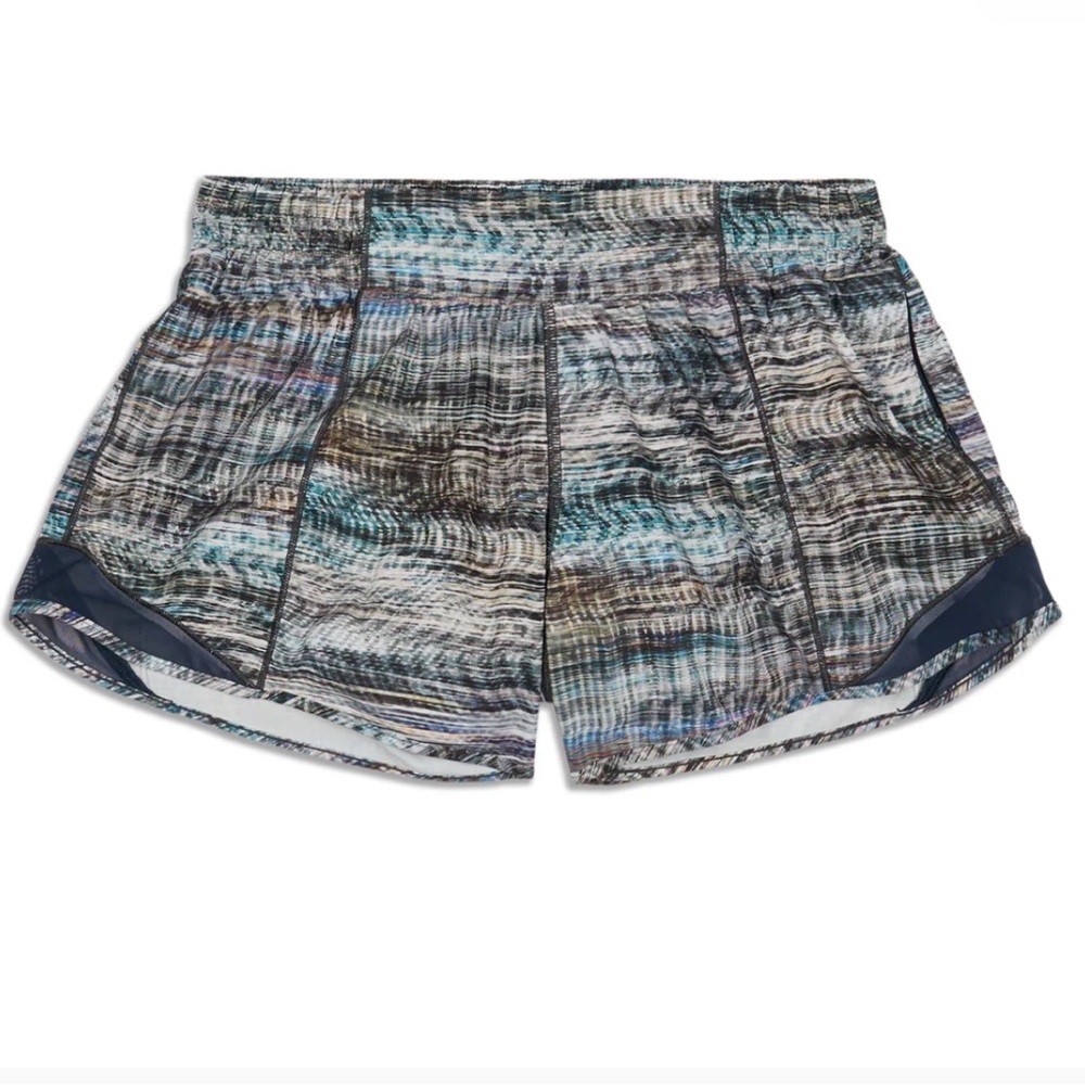 Lululemon hotty short multi blue size 6